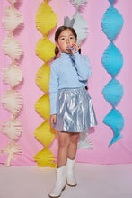 Load image into Gallery viewer, RIBBED TURTLENECK- ICE BLUE