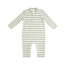 Load image into Gallery viewer, GREEN STRIPE ROMPER