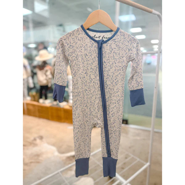 ZIPPER PAJAMA- WILD HORSES