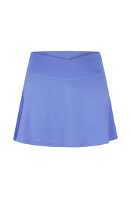 CROSSOVER WAIST SKORT- PERIWINKLE