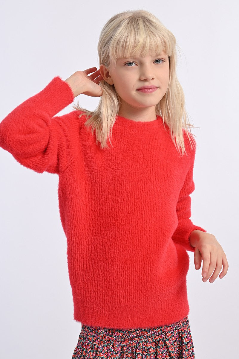 RED CORAL KNITTED SWEATER