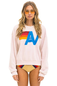 LOGO RELAXED SWEATSHIRT- LT PINK