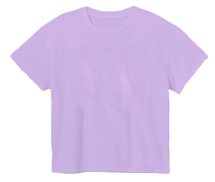SOLID BOXY TEE- LAVENDER