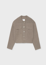 Load image into Gallery viewer, KNIT JACKET- BROWN