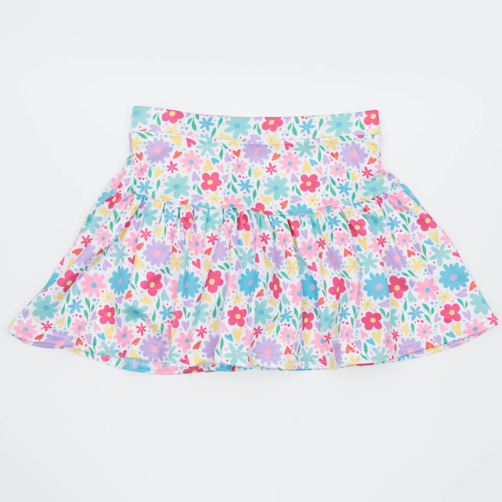 TENNIS SKORT- EASTER FLORAL