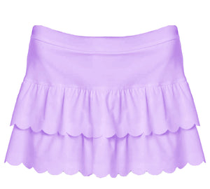 SCALLOPED SKORT- LAVENDER