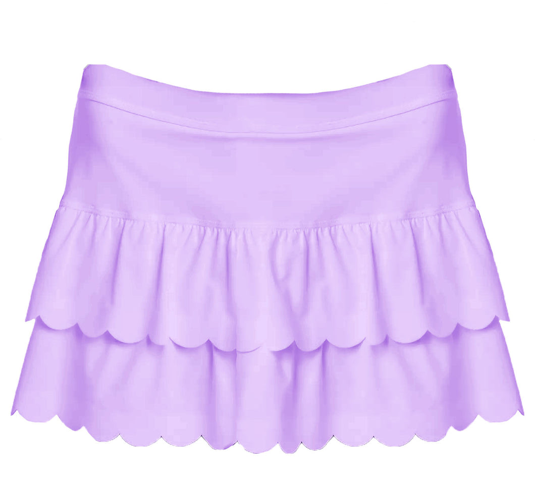 SCALLOPED SKORT- LAVENDER