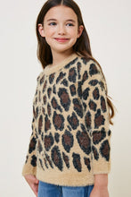 Load image into Gallery viewer, FUZZY LEOPARD SWEATER