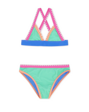 Load image into Gallery viewer, COASTLINE BIKINI - FLORA GREEN