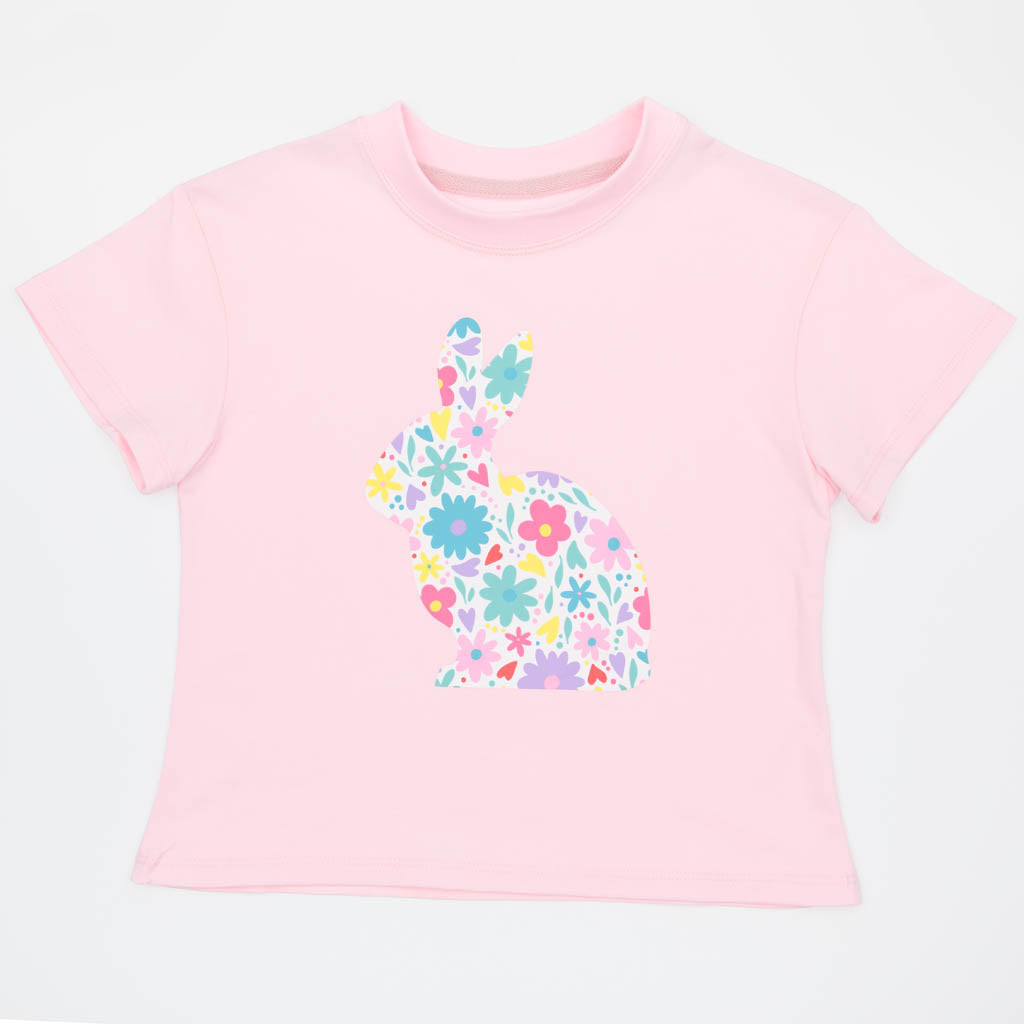 FLORAL BUNNY BOXY TEE