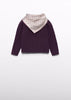 SCARF DETAIL SWEATER- CHERRY