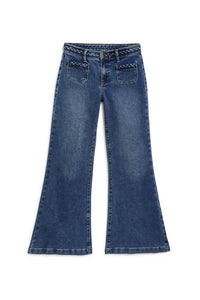 BRAIDED POCKET LOOSE FLARE