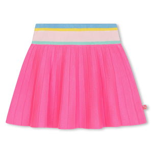 PINK BANDED MINI SKIRT