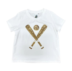 GOLD BASEBALL TEE