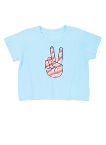 PEACE SIGN BOXY TEE