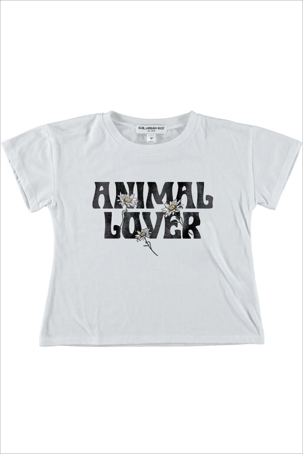 ANIMAL LOVER CROP TEE