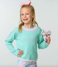 Load image into Gallery viewer, STELLA SWEATER- MINT/MERRY