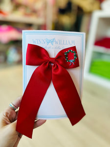 RED WREATHS BOW