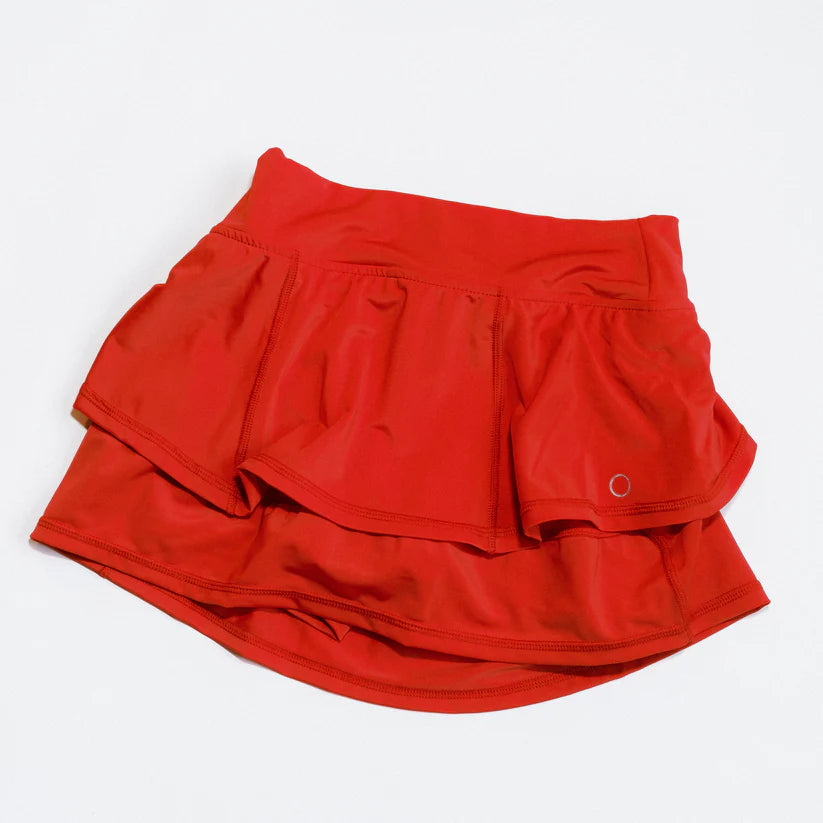RED BUBBLE SKIRT