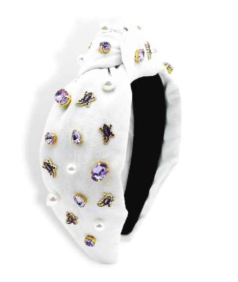 TCU HEADBAND- WHITE