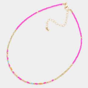 PINK COLORFUL NECKLACE