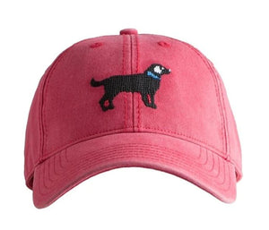 BLACK LAB HAT- RED