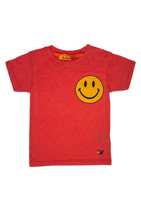 SMILEY TEE- RED