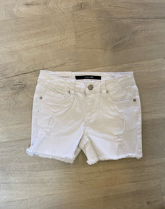 WHITE MAZE SHORTS