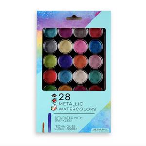 28 METALLIC WATERCOLORS