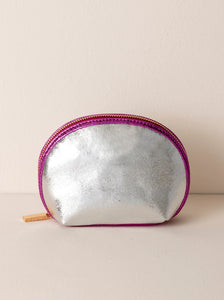 SKYLER COSMETIC POUCH- SILV