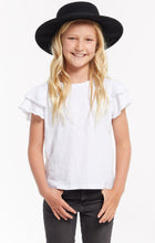 Load image into Gallery viewer, LILA RUFFLE TEE