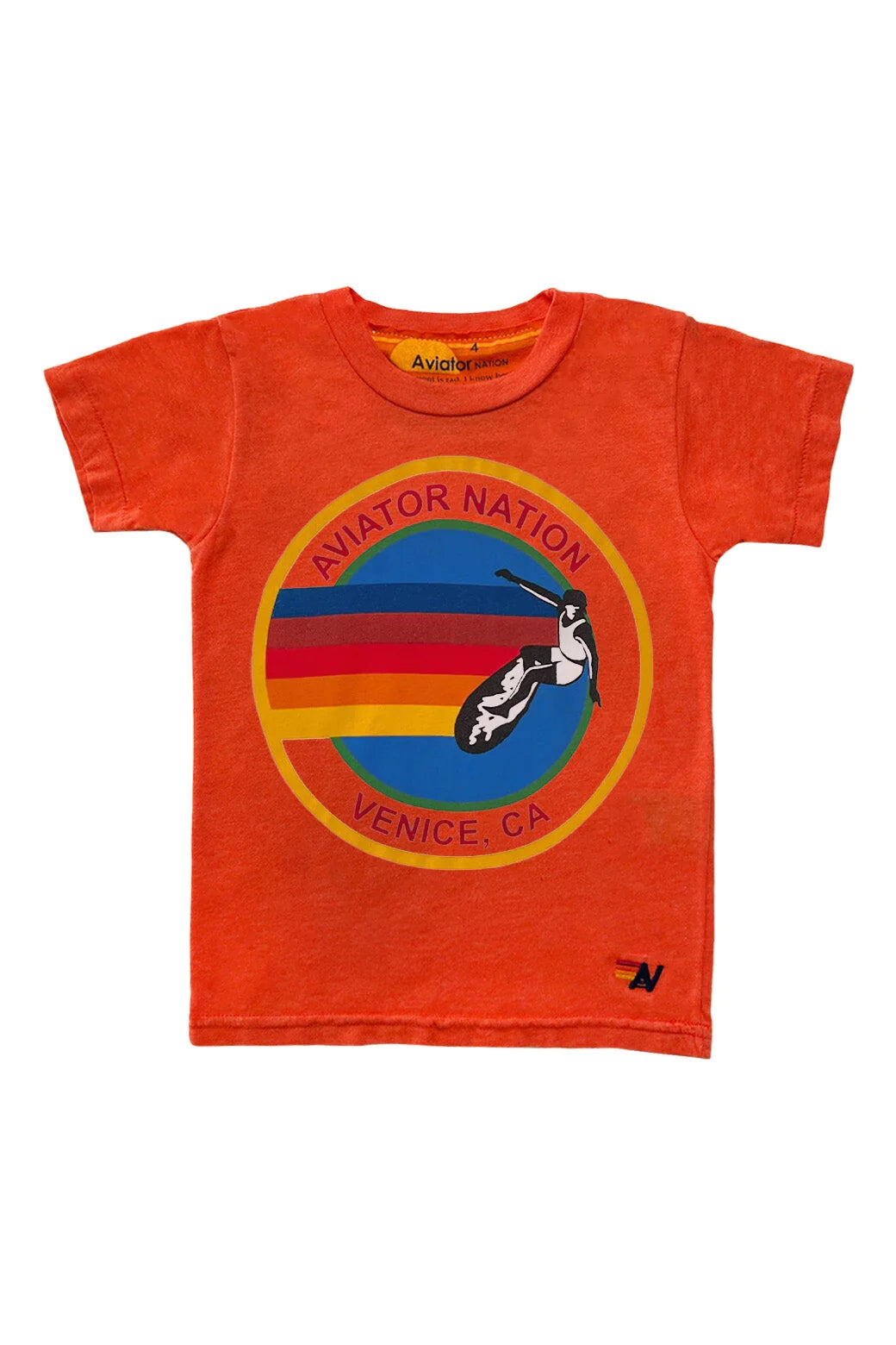 AVIATOR NATION TEE- ORANGE