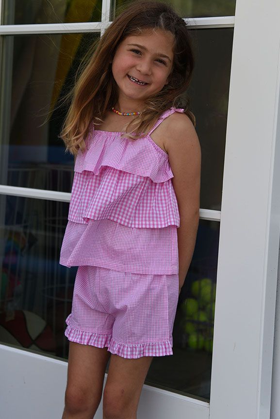 PINK GINGHAM TANK