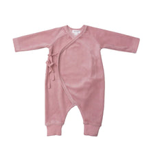 Load image into Gallery viewer, VELOUR COVERALL - BLUSH