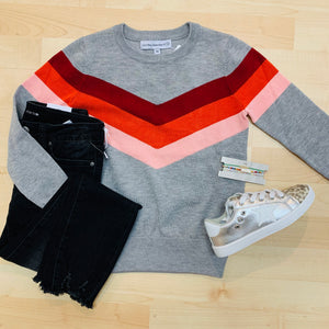 VARSITY STRIPE CREWNECK