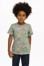 Load image into Gallery viewer, DINOS SHORT SLEEVE- GREY