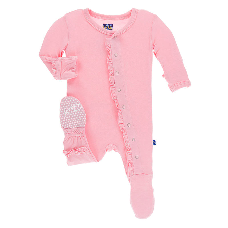 PINK RUFFLE FOOTIE