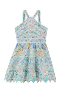 AZURE EMBROIDERED DRESS