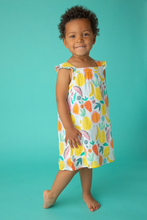 Load image into Gallery viewer, TROPICAL FRUIT DRESS/DIAPER COVER