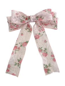 FLORAL BOW- PINK