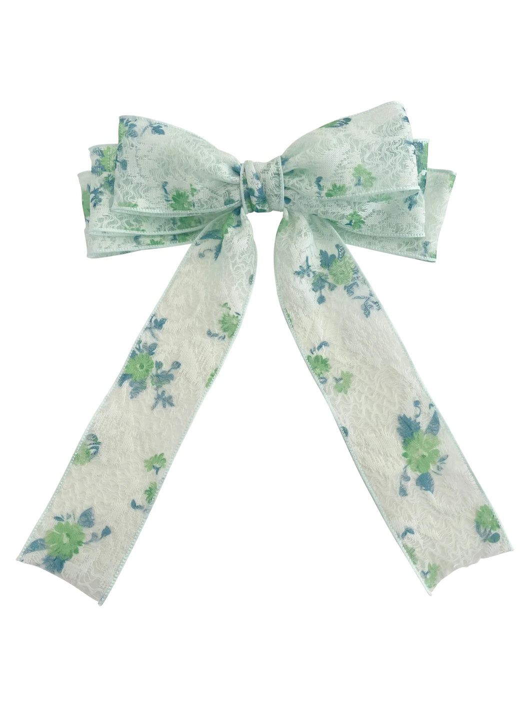 FLORAL BOW- GREEN