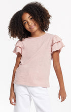 Load image into Gallery viewer, LILA RUFFLE TEE