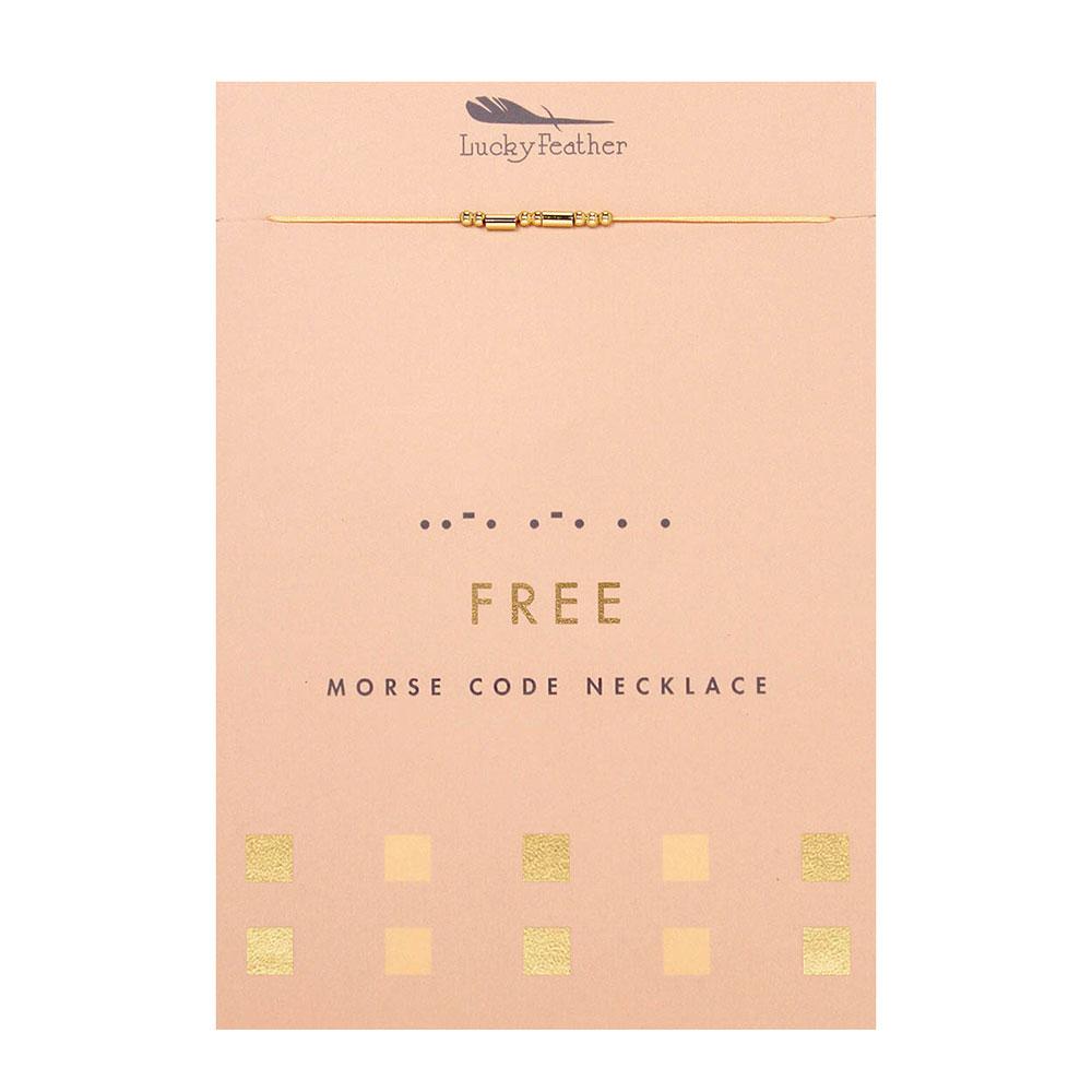 MORSE CODE NECKLACE  - FREE