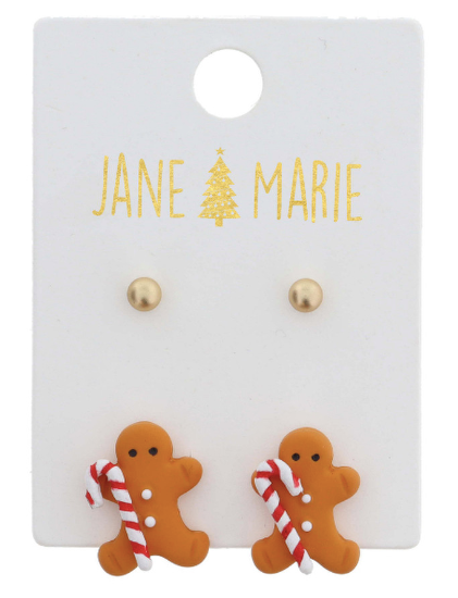 GINGERBREAD EARRING SET