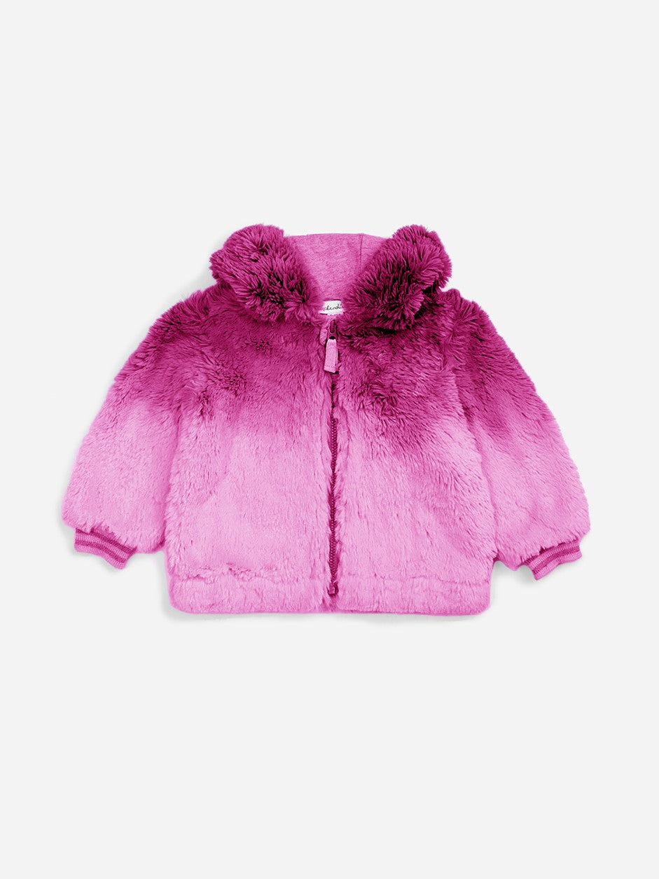 DIP DYE FUR COAT