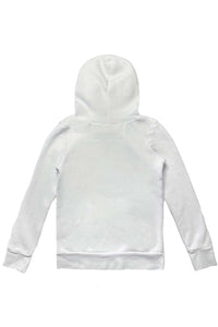 SMILEY 2 HOODIE- WHITE