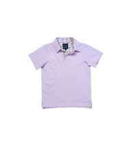 Load image into Gallery viewer, PINK PALMS TRIM POLO