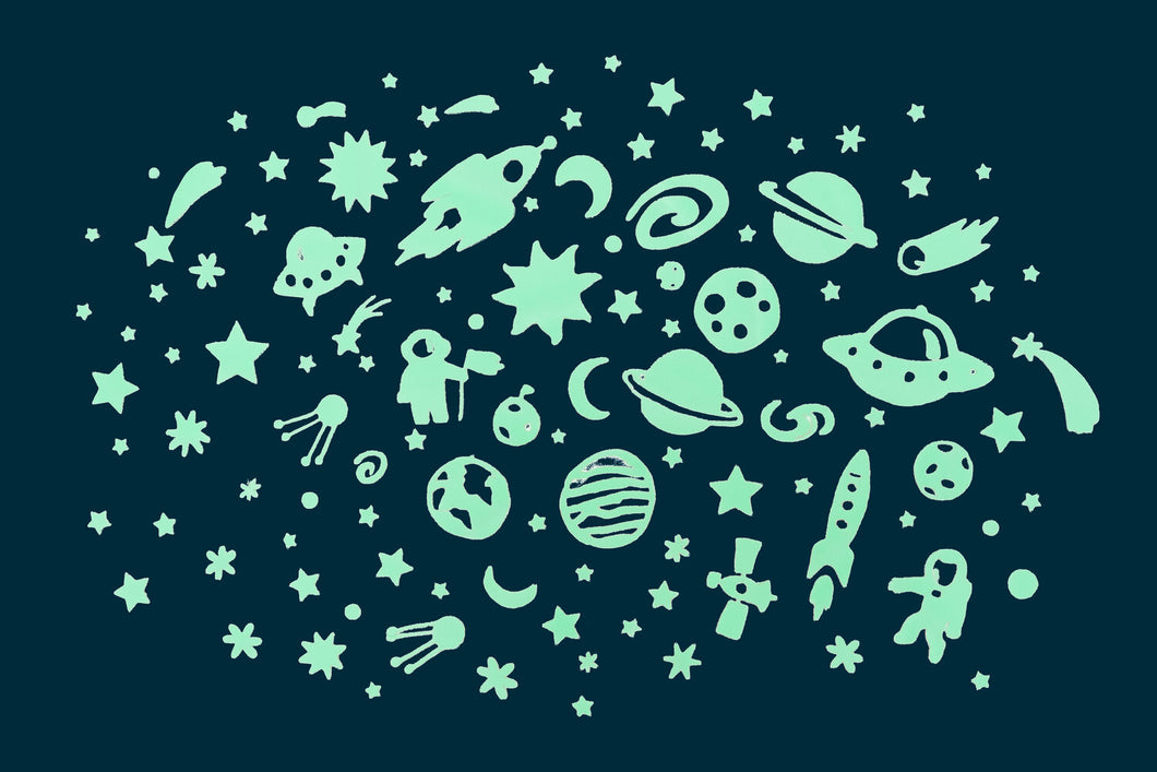 SPACE GLOW STICKERS