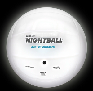 NIGHT BALL VOLLEYBALL- WHITE