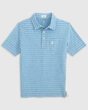 Load image into Gallery viewer, NEESE STRIPED POLO- BLUE